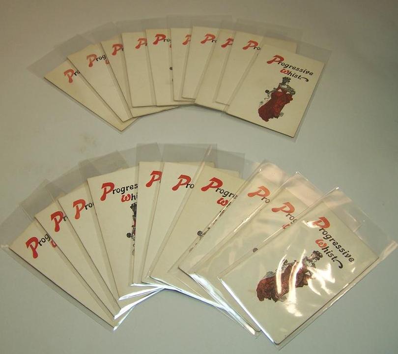 20 Matching Progressive Whist Tallies, c.1880? 20 Matching Progressive Whist Tallies, c.1880?