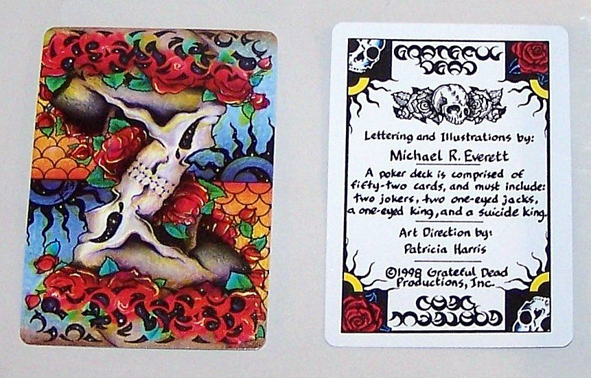 Grateful Dead Productions "Grateful Dead" Playing Cards, Michael Everett Designs, c.1998 Grateful Dead Productions "Grateful Dead" Playing Cards, Michael Everett Designs, c.1998