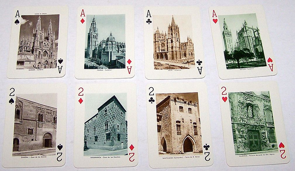 Fournier "Monumentos de Espana" Souvenir Playing Cards, c.1959 Fournier "Monumentos de Espana" Souvenir Playing Cards, c.1959