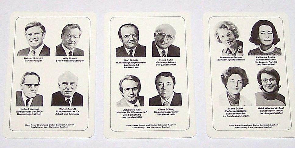 Karavelle (Belgium) "SPD" ("Sozialdemokratische Partei Deutschlands" -- Social Democratic Party of Germany) Skat Playing Cards, c.1976 Karavelle (Belgium) "SPD" ("Sozialdemokratische Partei Deutschlands" -- Social Democratic Party of Germany) Skat Playing Cards, c.1976