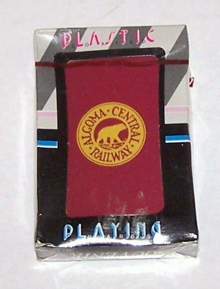 4 Sets Railroad Playing Cards, Various Prices $5-$10/ea.: (i) Double Deck Whitman "CSX," c.1994, $10; (ii) USPC "New York Central," c.1958, $10; (iii) Maker Unknown "Algoma Central" c.1990, $5; (iv) Hoyle "Denver & Rio Grande Western" c.1988, $5 4 Sets Railroad Playing Cards, Various Prices $5-$10/ea.: (i) Double Deck Whitman "CSX," c.1994, $10; (ii) USPC "New York Central," c.1958, $10; (iii) Maker Unknown "Algoma Central" c.1990, $5; (iv) Hoyle "Denver & Rio Grande Western" c.1988, $5