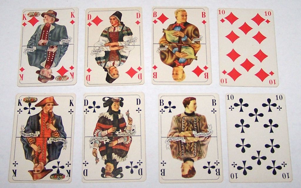 Rheinberger "German Costumes" Skat Playing Cards, c.1939 Rheinberger "German Costumes" Skat Playing Cards, c.1939