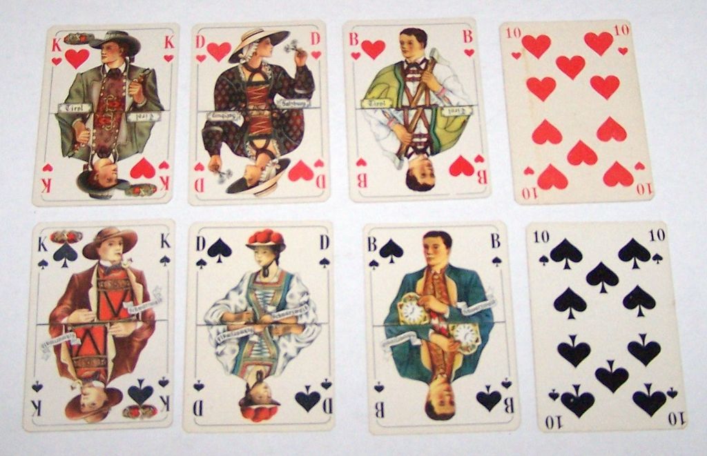 Rheinberger "German Costumes" Skat Playing Cards, c.1939 Rheinberger "German Costumes" Skat Playing Cards, c.1939