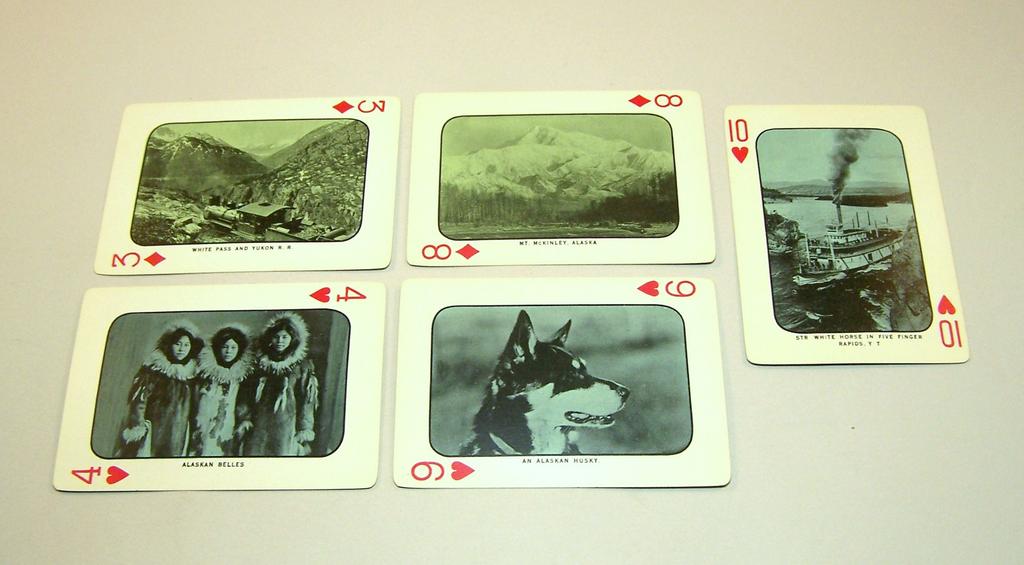 USPC "Alaska Souvenir" Playing Cards, Puget Sound News, c.1928 USPC "Alaska Souvenir" Playing Cards, Puget Sound News, c.1928