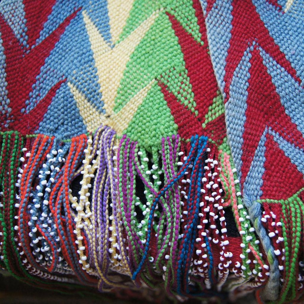 Omaha Indian Beaded Wool Dance Sash Omaha Indian Beaded Wool Dance Sash