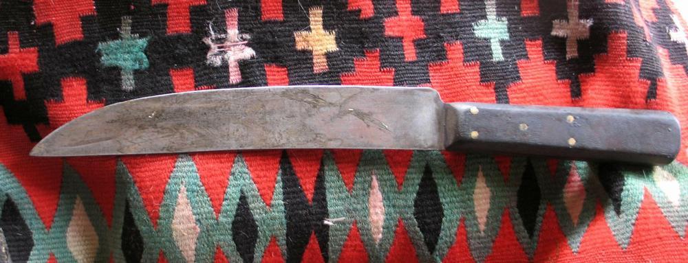 Northern Plains Buffalo Hide Tacked Knife Sheath Northern Plains Buffalo Hide Tacked Knife Sheath