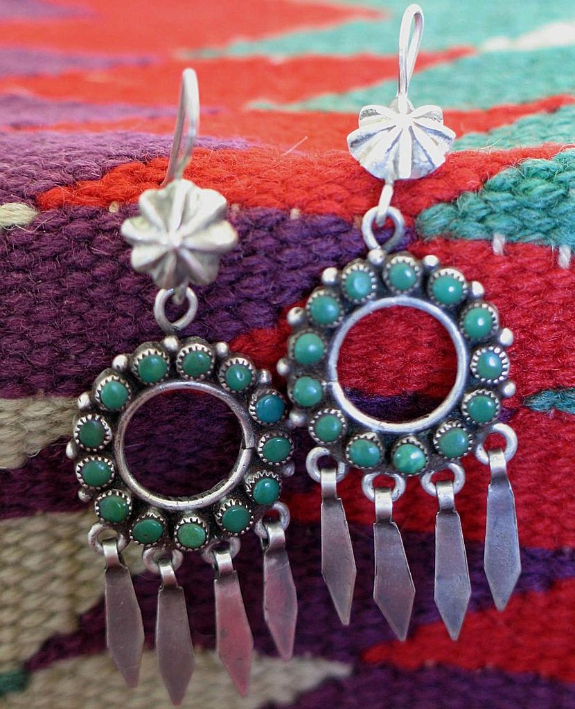 Zuni Snake Eye Earrings Zuni Snake Eye Earrings