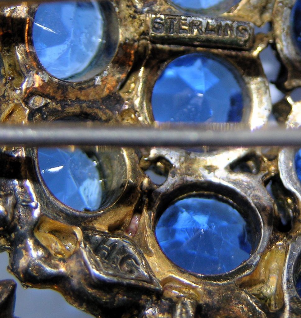 VERY RARE Hattie Carnegie HC Signed Sterling Fur Clip VERY RARE Hattie Carnegie HC Signed Sterling Fur Clip