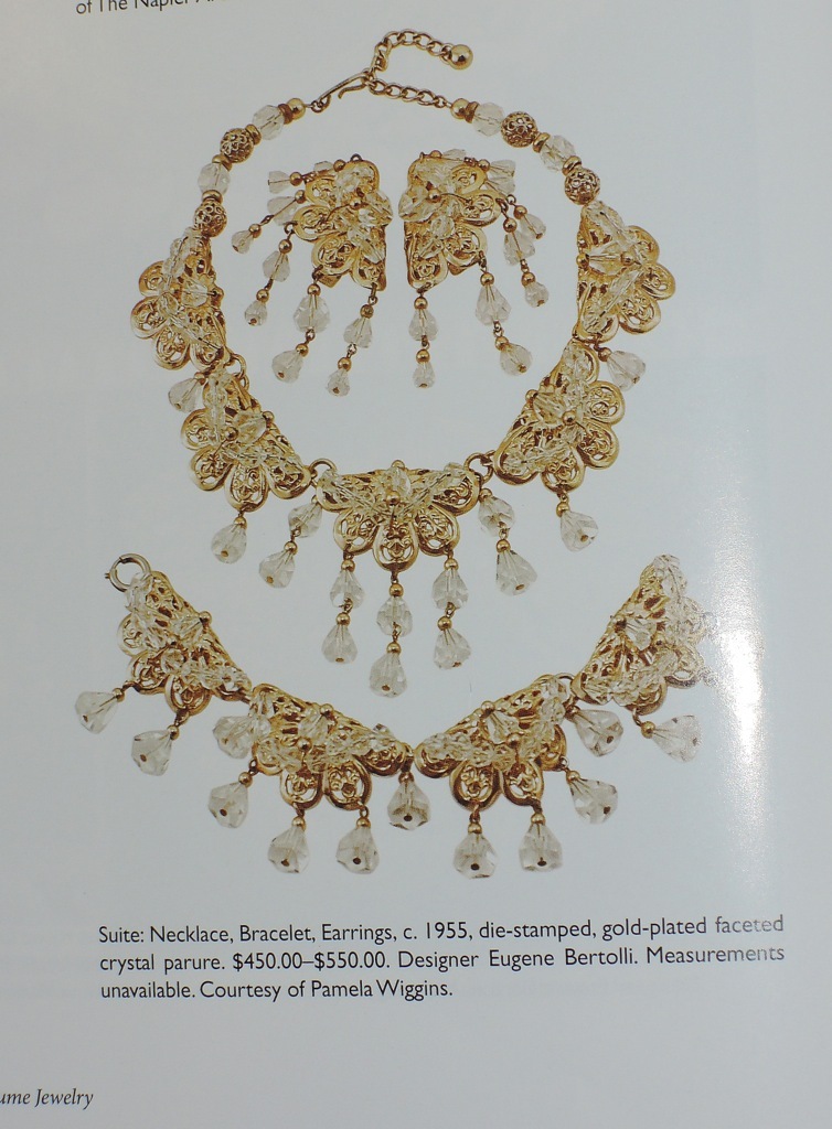 Napier 1955 Drippy Crystal Necklace ~ Eugene Bertolli, Book Piece Napier 1955 Drippy Crystal Necklace ~ Eugene Bertolli, Book Piece