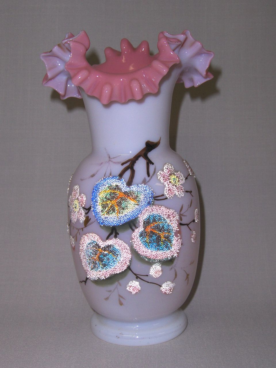 Victorian Opaline Glass Vase From Unexpectedjoy On Ruby Lane 3226