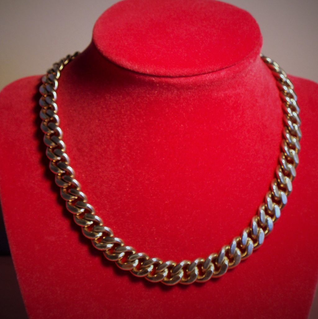 Vintage Napier Sterling Silver Hefty Choker Necklace from
