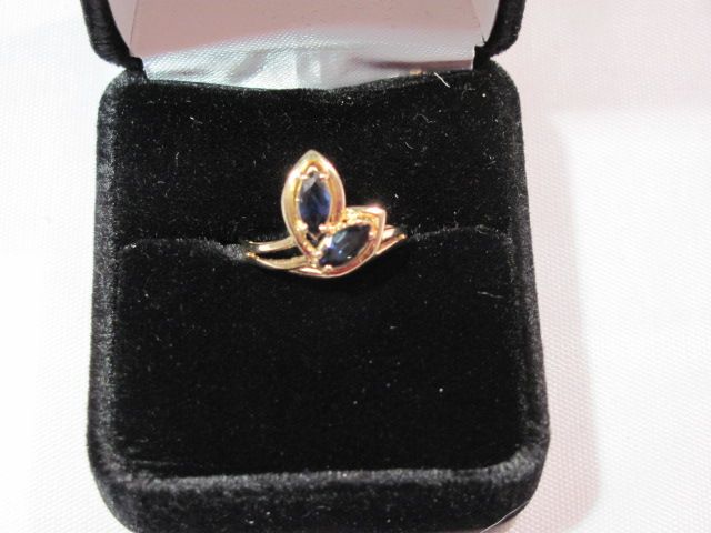 Genuine Sapphire Ring 14k Gold Marked 585 14K Genuine Sapphire Ring 14k Gold Marked 585 14K