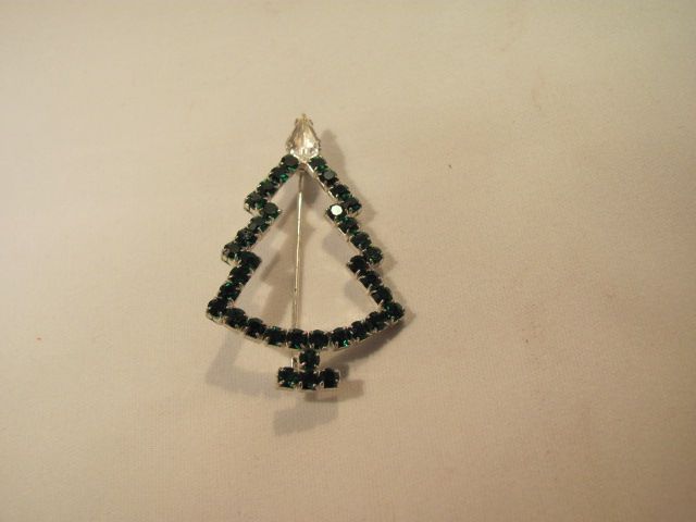 Christmas Tree Rhinestone Pin Christmas Tree Rhinestone Pin