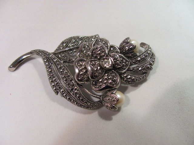 Kenneth Jay Lane - Avon Marcasite Brooch Kenneth Jay Lane - Avon Marcasite Brooch