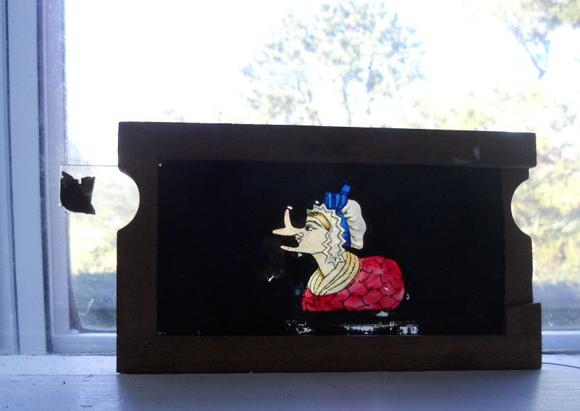 Antique MCALLISTER Mechanical Magic Lantern Slide Optical Toy Antique MCALLISTER Mechanical Magic Lantern Slide Optical Toy