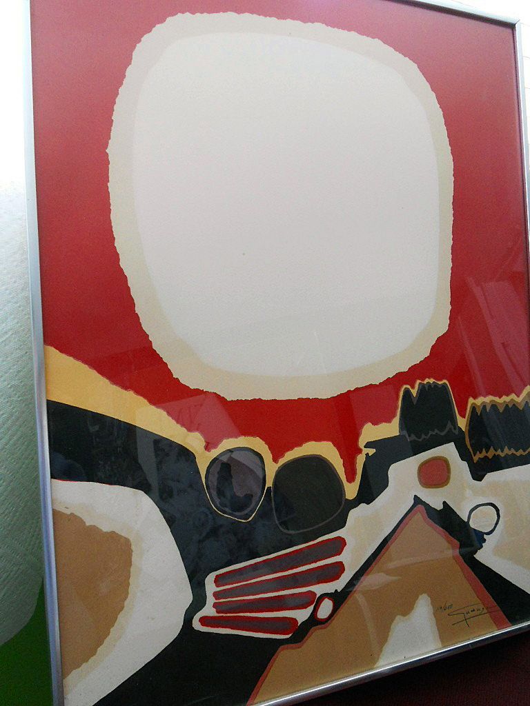 Antonio Guanse Abstract Silk Screen Art Pencil Signed Numbered Antonio Guanse Abstract Silk Screen Art Pencil Signed Numbered