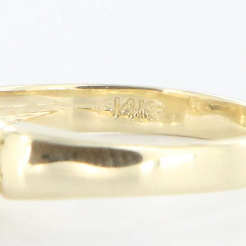 Estate 14K Yellow Gold Diamond Flower Cluster Ring Estate 14K Yellow Gold Diamond Flower Cluster Ring