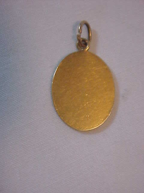 F Vernon 18K Yellow Gold Pendant w\ Madonna F Vernon 18K Yellow Gold Pendant w\ Madonna