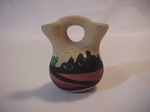 Pottery Small Miniature Western Style Marked Tawa Pottery Small Miniature Western Style Marked Tawa