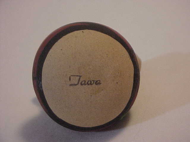 Pottery Small Miniature Western Style Marked Tawa Pottery Small Miniature Western Style Marked Tawa