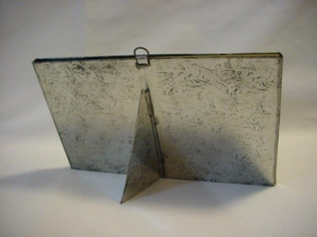 Old Tin Pitcher Frame Table Top or Hang Ornate Old Tin Pitcher Frame Table Top or Hang Ornate