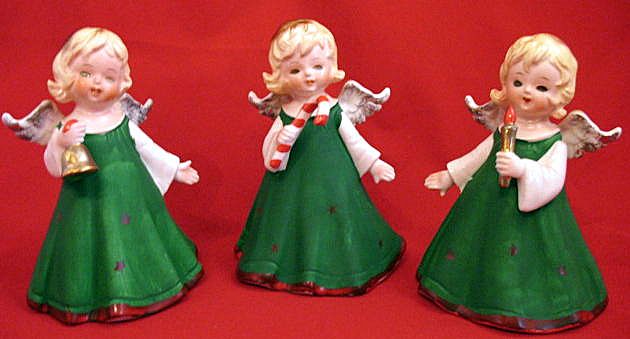 3 Pc Christmas Angel Figurines 3 Pc Christmas Angel Figurines
