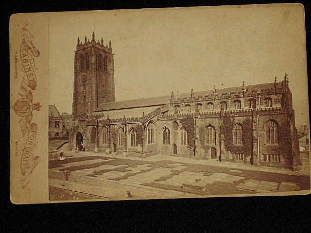 Antique Cabinet Card of Halifax Parish Church-Canada Antique Cabinet Card of Halifax Parish Church-Canada