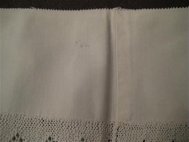 Vintage White Hand Crochet Pillowcase Trim/Edging-Pair Vintage White Hand Crochet Pillowcase Trim/Edging-Pair
