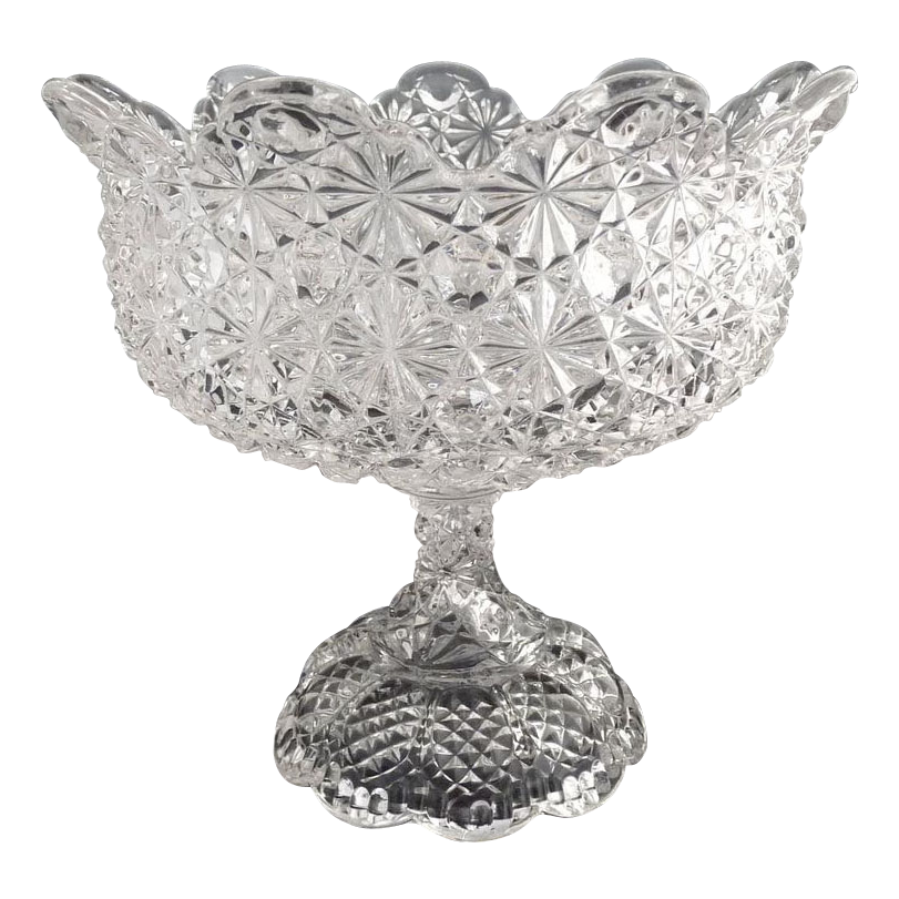 Antique glass compote Daisy & Button Gillinder Glass c. 1890s Antique glass compote Daisy & Button Gillinder Glass c. 1890s