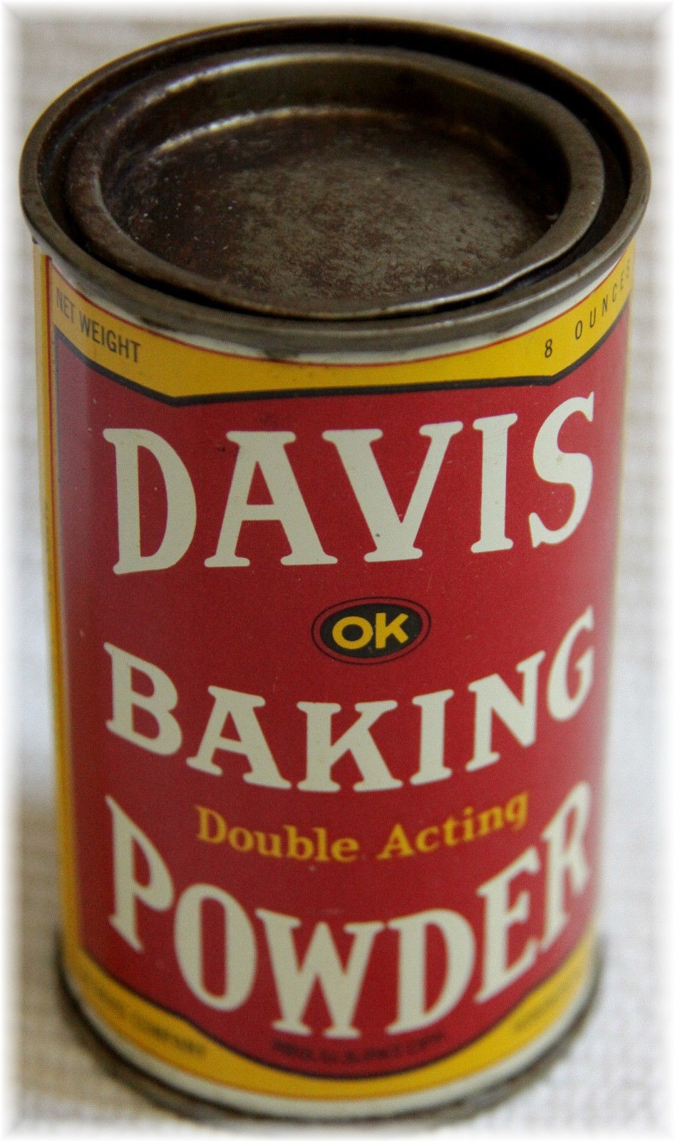 A Vintage Advertising Tin For Davis Baking Powder from victoriasjems on