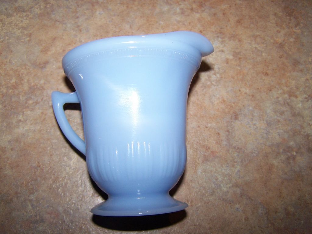 Pretty Pastel Blue Pyrex Glass Creamer Pretty Pastel Blue Pyrex Glass Creamer