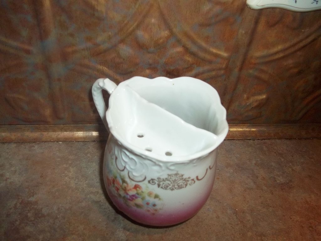 Vintage Mustache Mug Cup Windmill Village Scene Vintage Mustache Mug Cup Windmill Village Scene