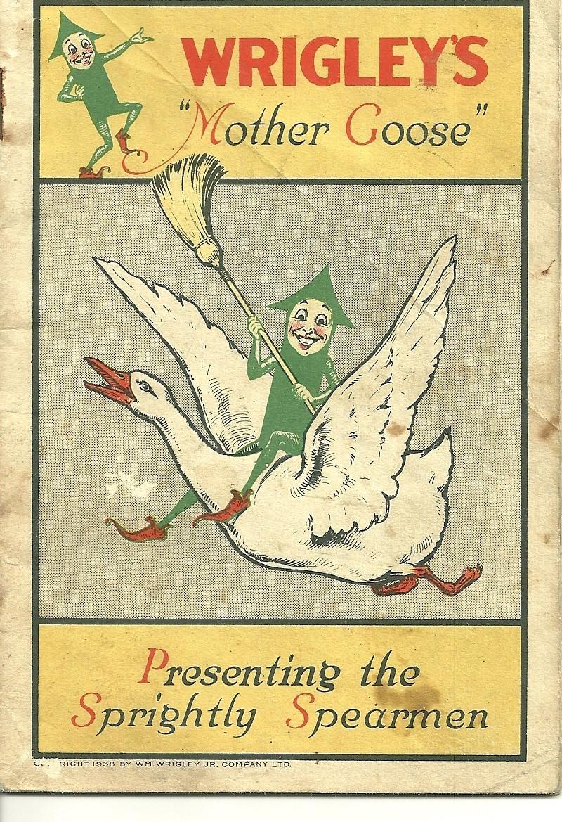 Vintage Advertising Premium Booklet Wrigley's Mother Goose Vintage Advertising Premium Booklet Wrigley's Mother Goose