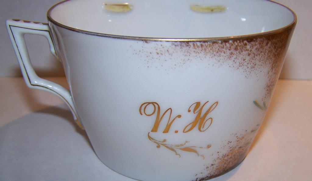 Limoges H.P. Chicks & Bee Mug / Cup S&S L Mark Limoges H.P. Chicks & Bee Mug / Cup S&S L Mark