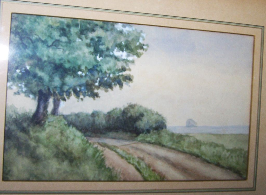 Lovely Framed Vintage Scenic Watercolor Painting Lovely Framed Vintage Scenic Watercolor Painting