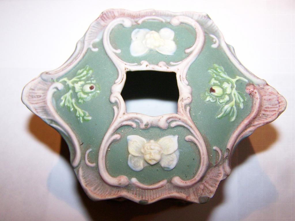 Jasper Ware Hair Receiver Winged Angel / Cherub Death Heads / Soul Effigies Jasper Ware Hair Receiver Winged Angel / Cherub Death Heads / Soul Effigies
