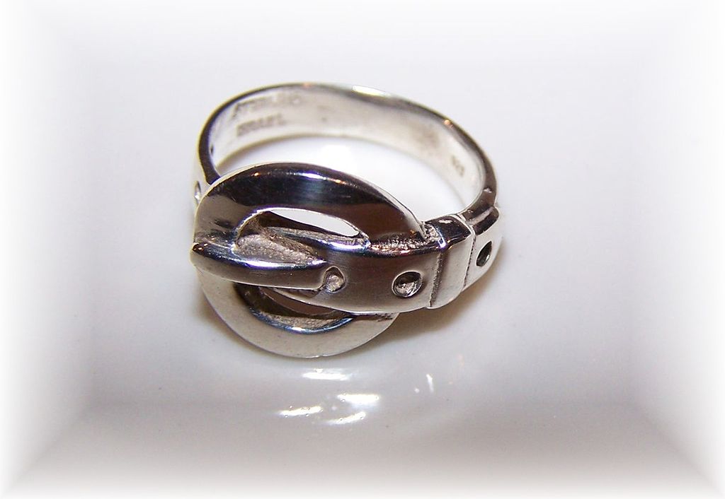 Vintage Israel 925 Sterling Silver Buckle Ring Vintage Israel 925 Sterling Silver Buckle Ring