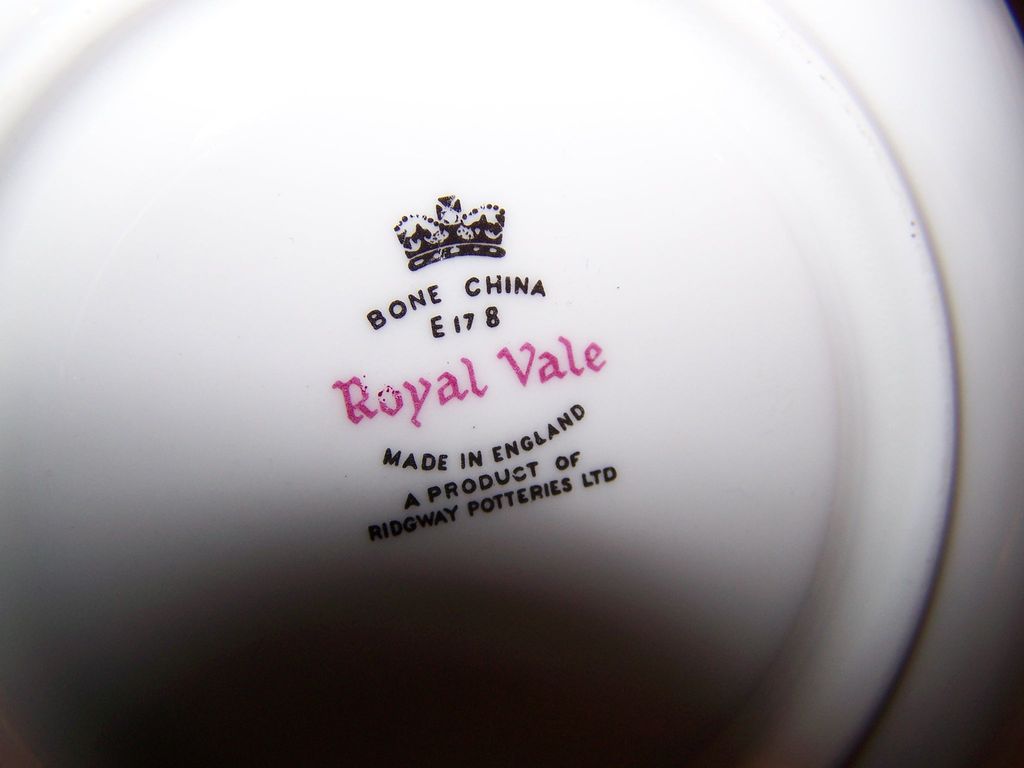 Vintage Royal Vale Tea Cup & Saucer Vintage Royal Vale Tea Cup & Saucer
