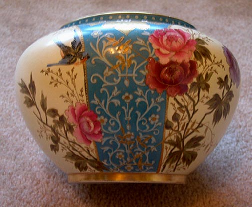Stunning Large Royal Bonn Aesthetic Period Hand Painted Vase 22k Stunning Large Royal Bonn Aesthetic Period Hand Painted Vase 22k