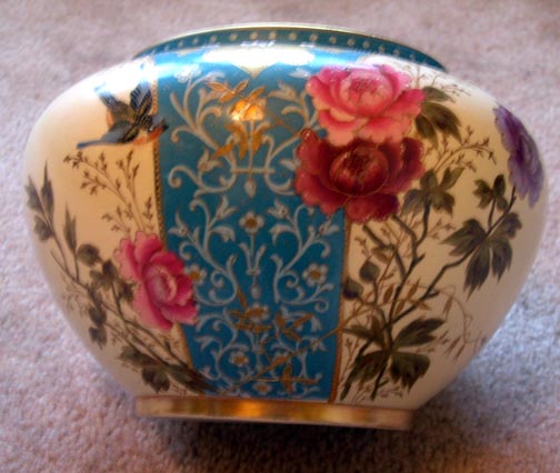 Stunning Large Royal Bonn Aesthetic Period Hand Painted Vase 22k Stunning Large Royal Bonn Aesthetic Period Hand Painted Vase 22k