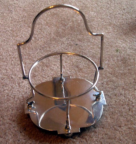 Crescent China Bowl in Silverplate Holder - 1901 Crescent China Bowl in Silverplate Holder - 1901