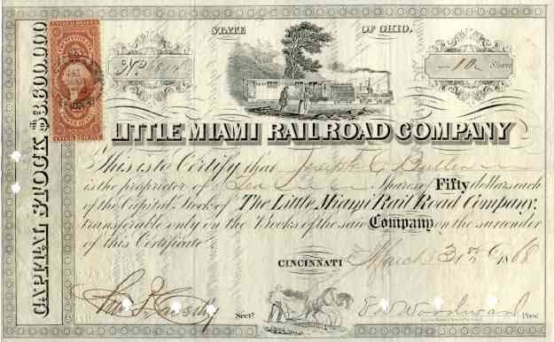 railroad stock certificates