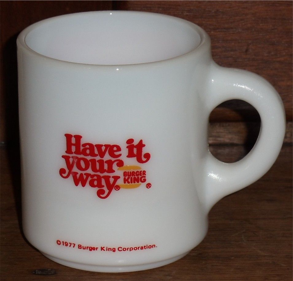 Hazel Atlas 1977 Burger King Mug Hazel Atlas 1977 Burger King Mug
