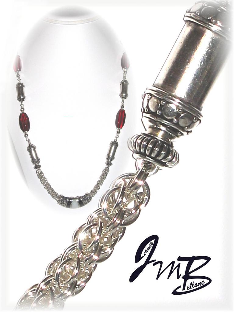 One-of-a-Kind Sterling Silver Eiridinn Necklace by Jeanne M. Bellone (JMB) One-of-a-Kind Sterling Silver Eiridinn Necklace by Jeanne M. Bellone (JMB)