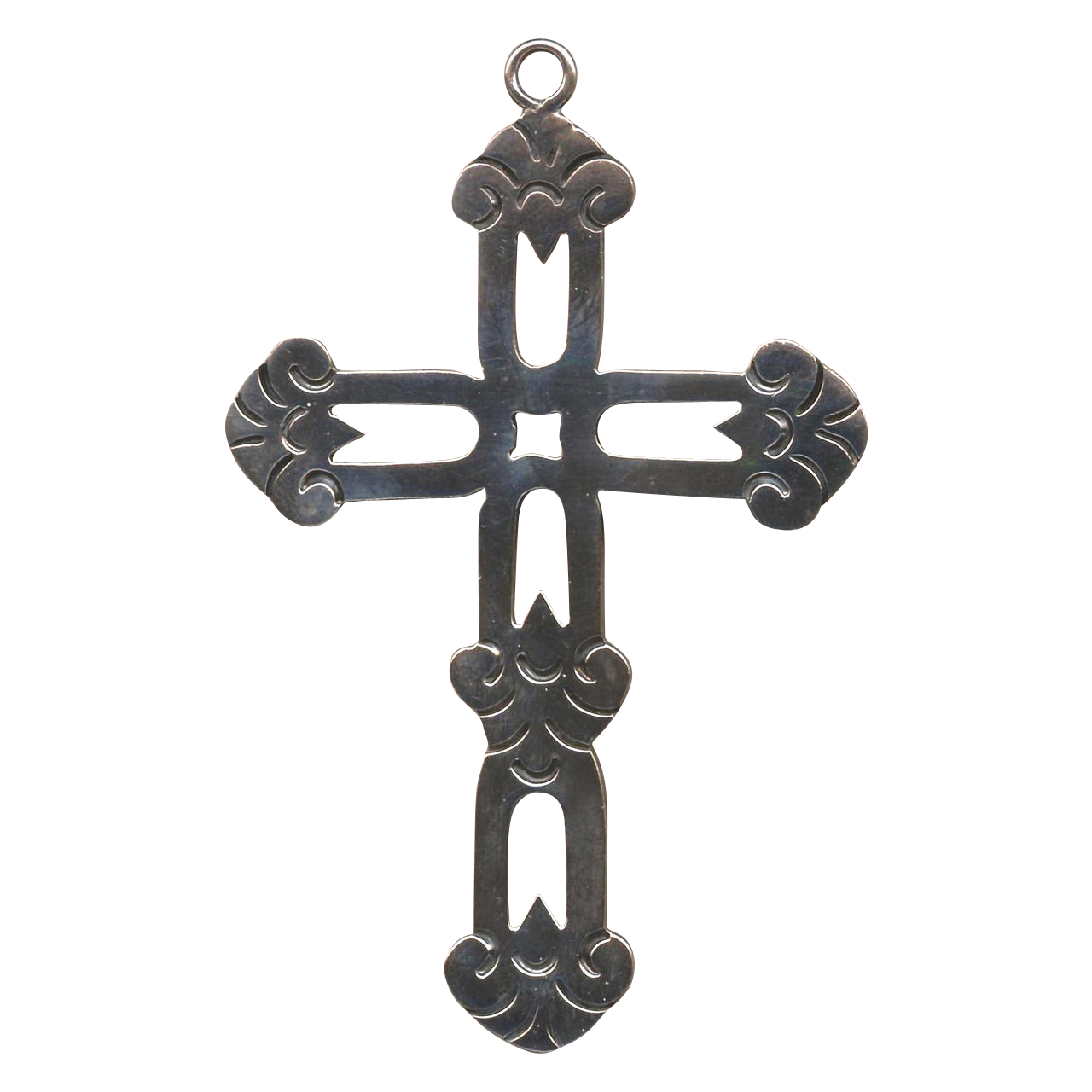 Large Openwork Sterling Cross – Classy Bling – 15 Grams Large Openwork Sterling Cross – Classy Bling – 15 Grams