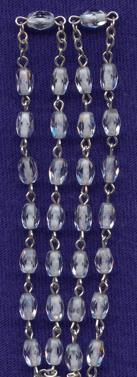 Sparkling Glass & Sterling Vintage Anglican Rosary Sparkling Glass & Sterling Vintage Anglican Rosary