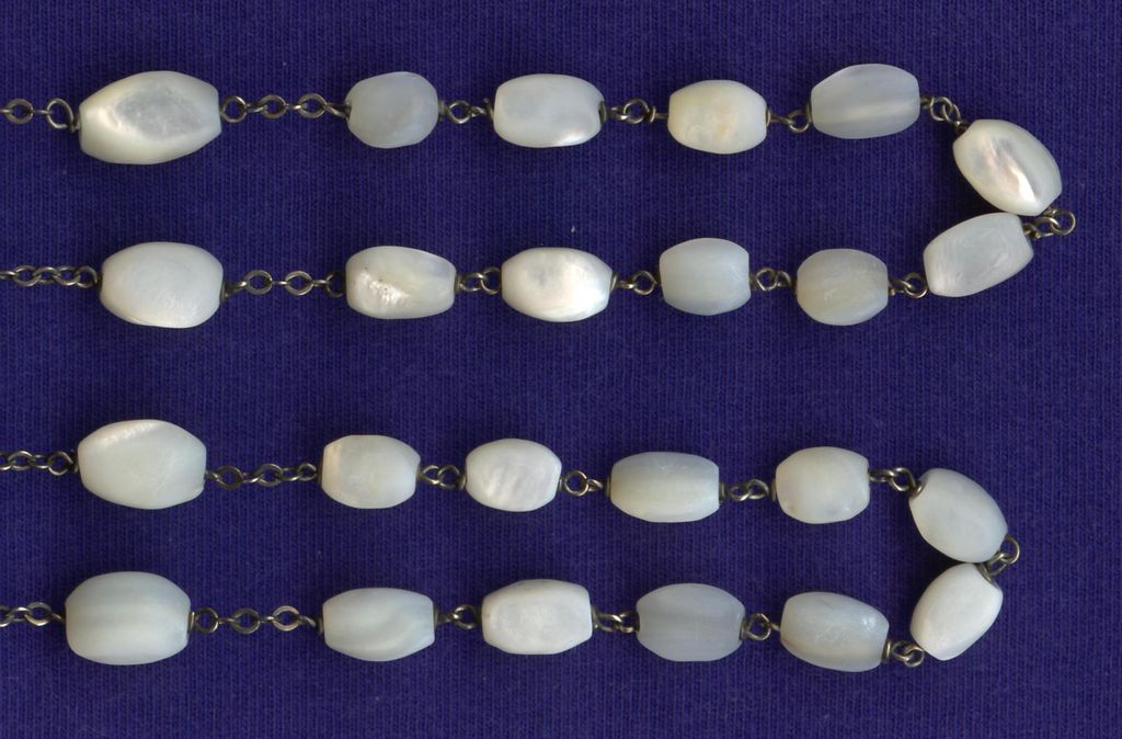 Long & Luxurious Sterling & Mother of Pearl Rosary – 60 Grams Long & Luxurious Sterling & Mother of Pearl Rosary – 60 Grams