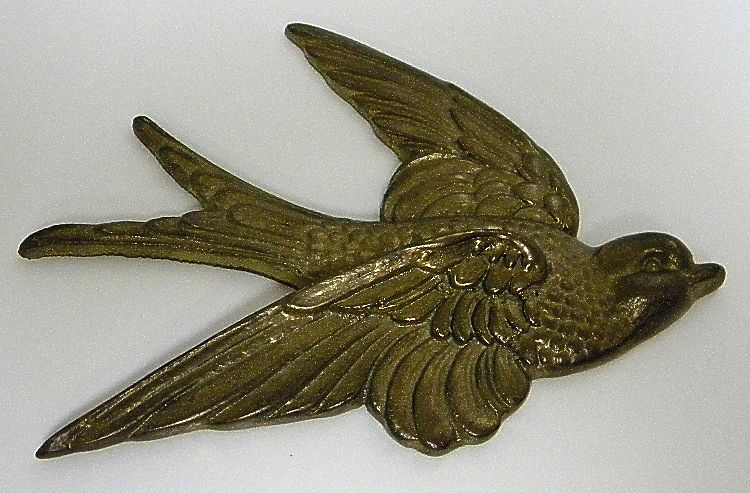 Vintage Little Brass Birds Wall Art Vintage Little Brass Birds Wall Art