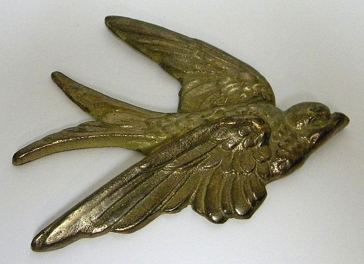 Vintage Little Brass Birds Wall Art Vintage Little Brass Birds Wall Art