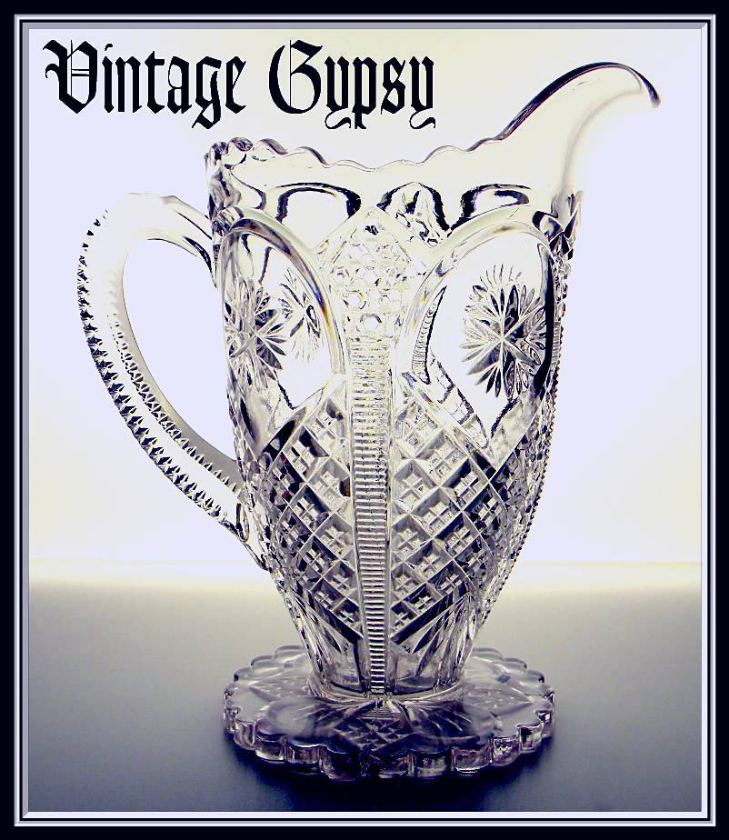EAPG Ornate Star Cream, Tarentum Glass, c. 1907 EAPG Ornate Star Cream, Tarentum Glass, c. 1907